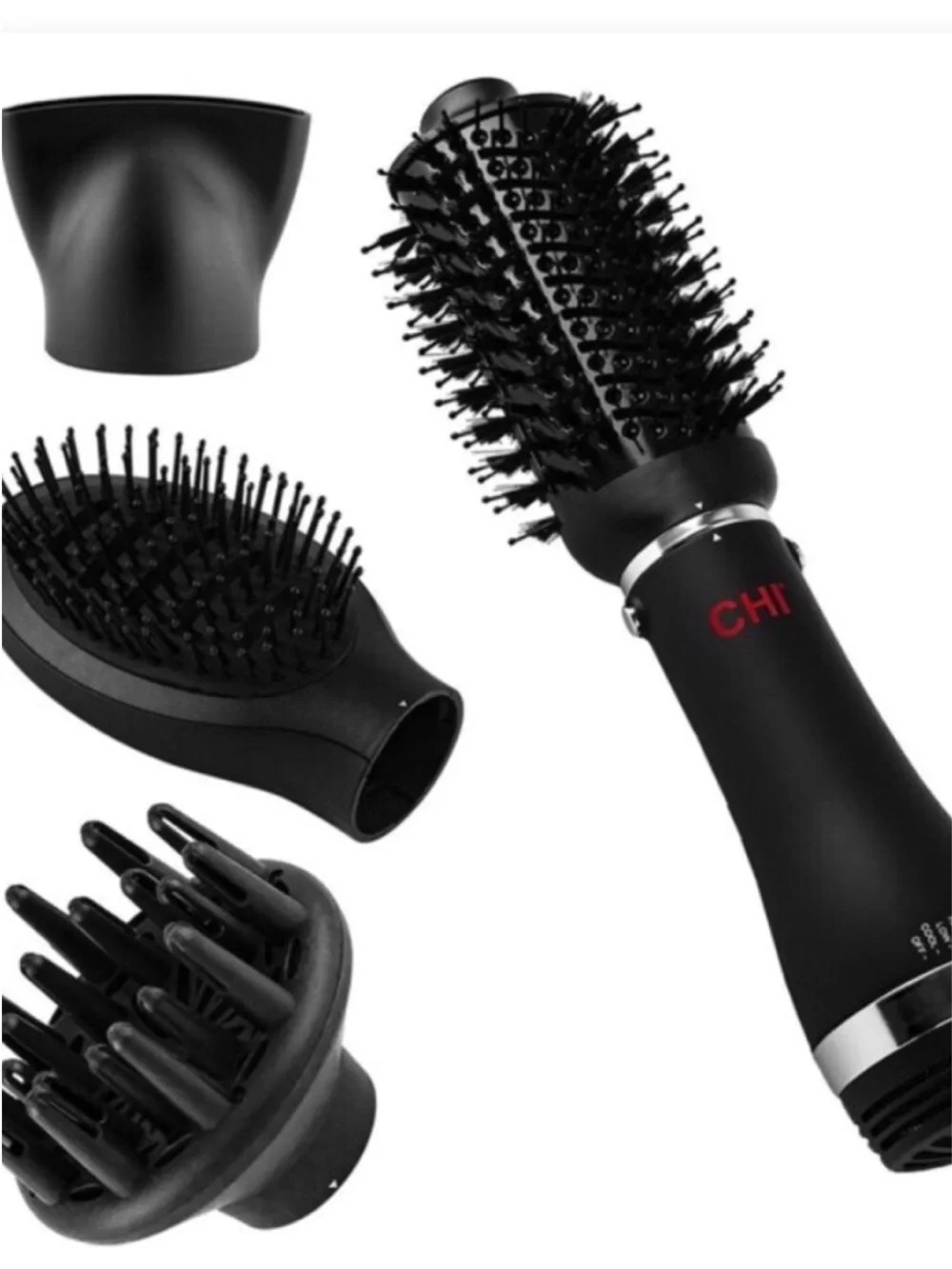 CHI Black 3-in-1 Women’s Hot Air Styling Brush.    D